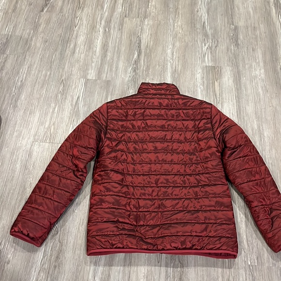 LADIES GOODFELLOW & CO PUFFER JACKET RED VELVET IRIDESCENT SZ MED NWT - Picture 3 of 5